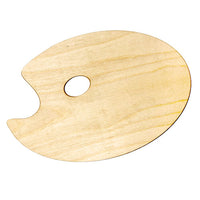 Tavolozza ovale in legno - 20x30cm