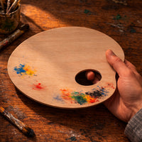 Tavolozza ovale in legno 25 x 30 cm, 3 mm Phoenix