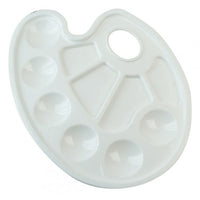 Tavolozza ovale in plastica