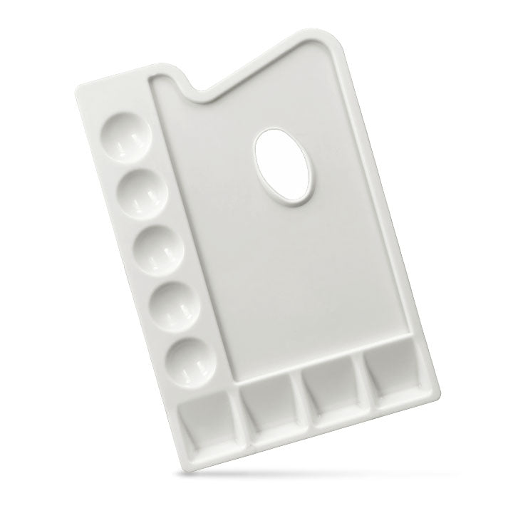 Tavolozza rettangolare LENIAR per pittura in plastica 23,5 x 16,5 cm