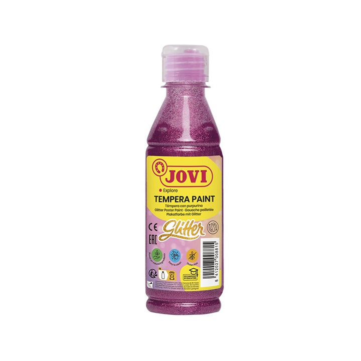 Tempera liquida glitterata JOVI 250 ml – Rosa