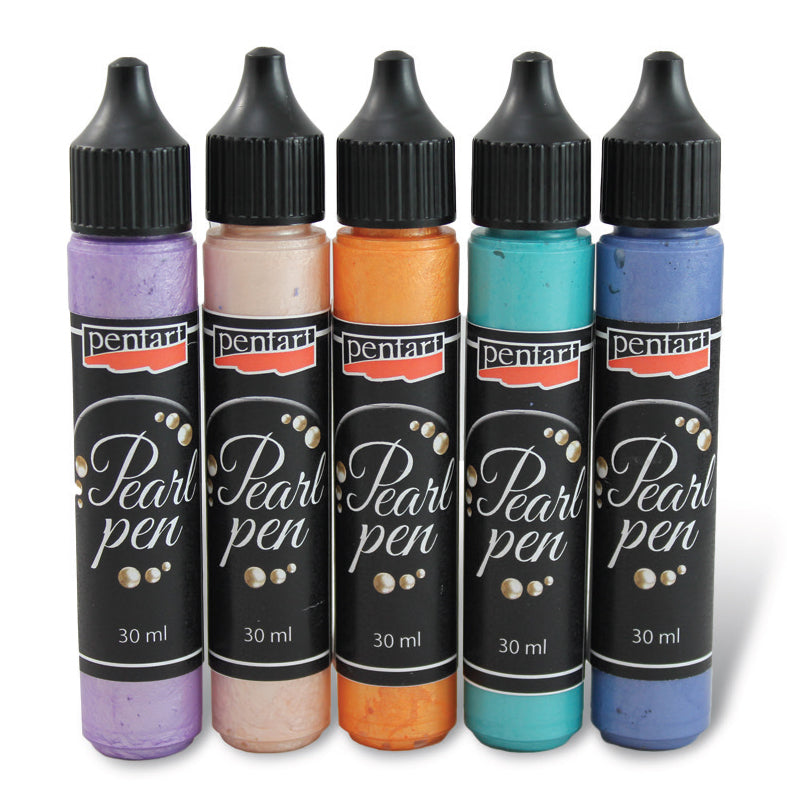 Penna con perle liquide - PEARL PEN – fire lily