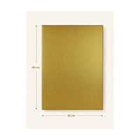 Tela metallizzata Phoenix dorata 30 x 40 cm