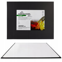 Tela nera preparata su cartone Phoenix 3 mm, 40x50 cm, set da 5