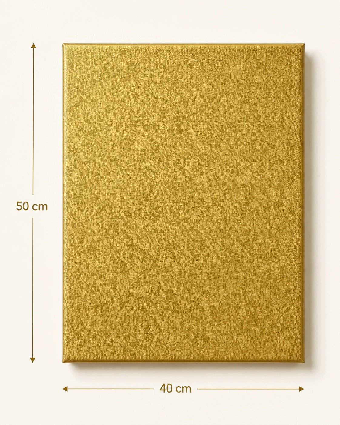Tela per pittura con telaio Phoenix metallizzata oro 50 x 70 cm