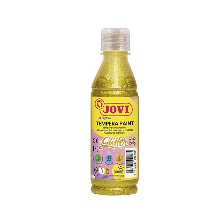 Tempera liquida glitterata JOVI 250 ml | colori diversi - Giallo