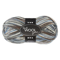 Lana sottile - per calze 200 m – blu grigio