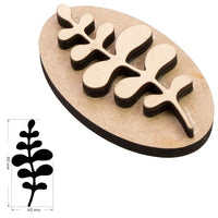 Timbro in legno ROSA TALENT n. 14 Botanico 4x8 cm