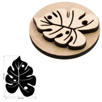 Timbro in legno ROSA TALENT n. 18 Botanico 5x6,5 cm