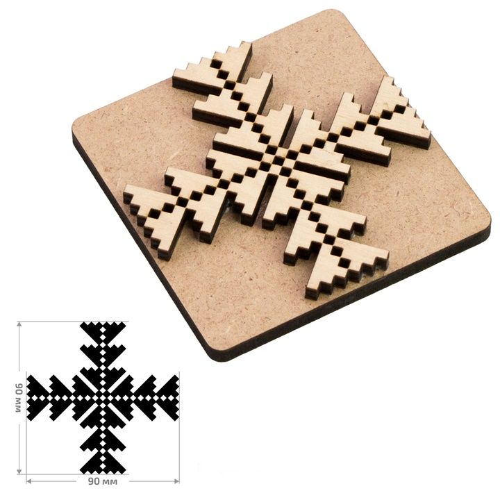 Timbro in legno ROSA TALENT n. 3 Geometria