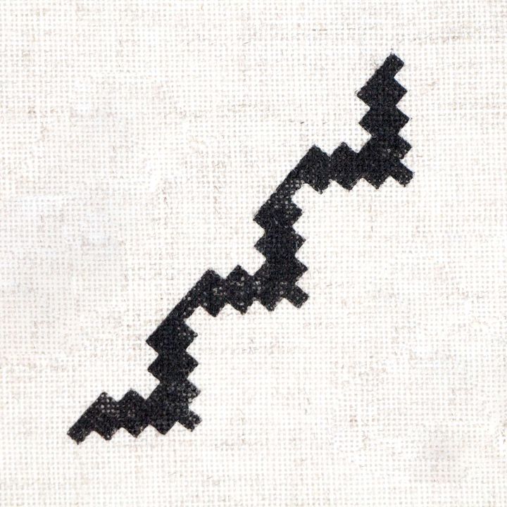 Timbro in legno ROSA TALENT n. 6 Geometria 7,5x1,5 cm