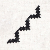 Timbro in legno ROSA TALENT n. 6 Geometria 7,5x1,5 cm