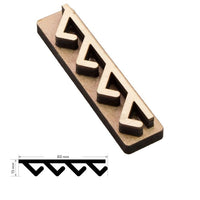 Timbro in legno ROSA TALENT n. 7 Geometria