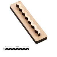 Timbro in legno ROSA TALENT n. 9 Geometria 7x0,7 cm