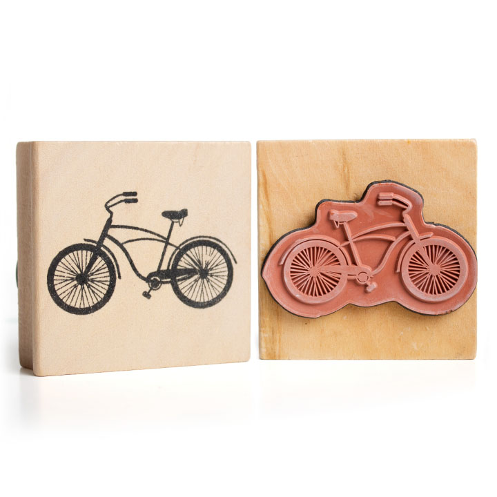 Timbro per bicicletta in legno