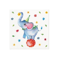 Tovaglioli a decoupage - Circus Elephant - 1 pezzo