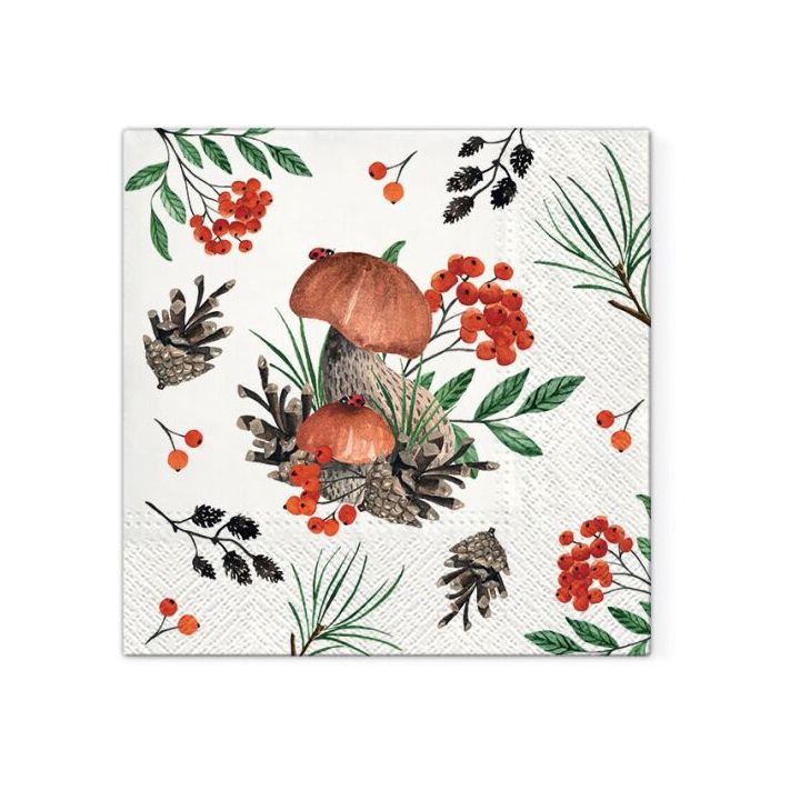 Tovaglioli a decoupage - Forest Harvest - 1 pezzo