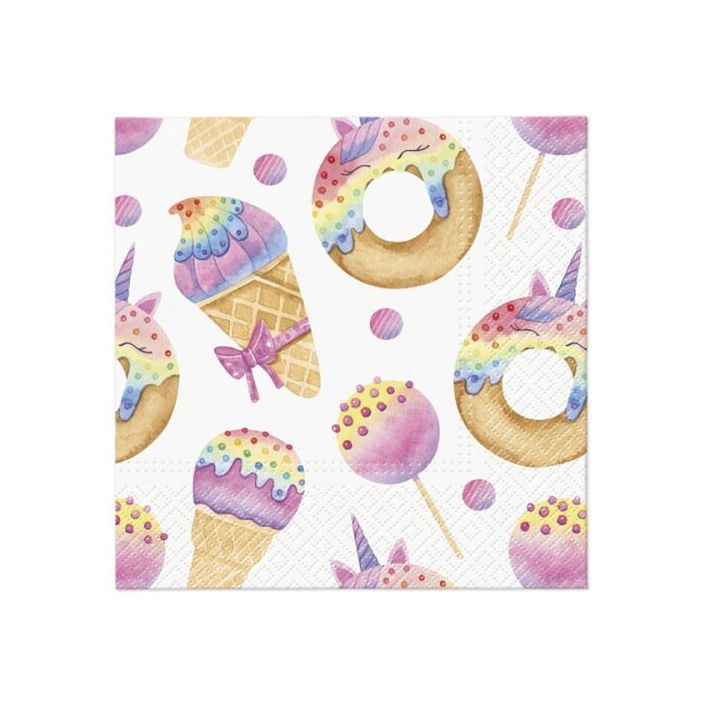 Tovaglioli a decoupage - Magic sweets - 1 pezzo