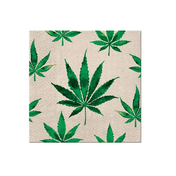 Tovaglioli a decoupage - Marihuana - 1 pezzo
