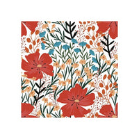 Tovaglioli a decoupage - Poppy and Wild Flowers - 1 pezzo