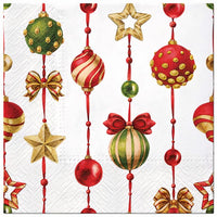 Tovaglioli per decoupage Decorazioni natalizie con ornamenti - 1 pz