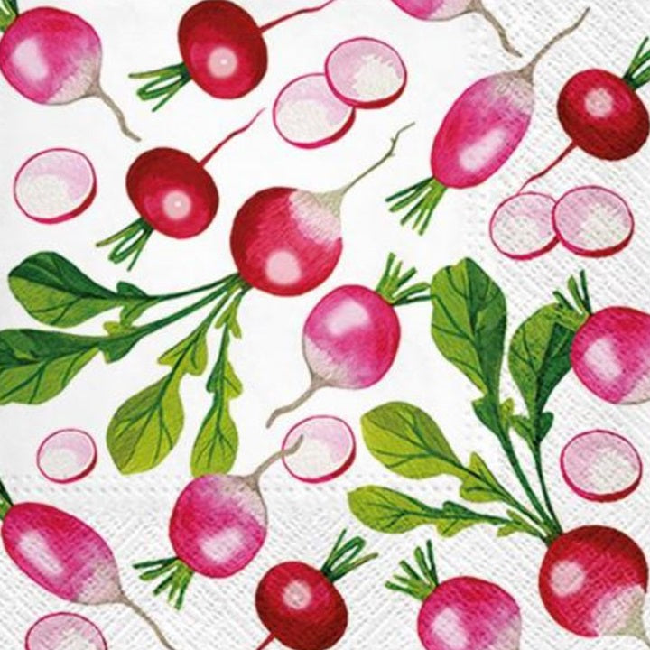 Tovaglioli decoupage freschi Ravanello - 1 pezzo