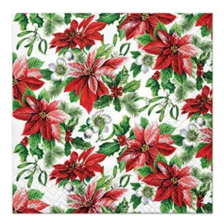 Tovaglioli eco per decoupage Glory Poinsettia- 1 pezzo