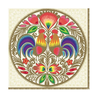 Tovaglioli ecologici per decoupage Lowicz Round Cutout Gold - 1 pezzo