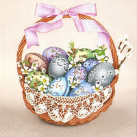 Tovaglioli pasquali per DECOUPAGE - Cestino pasquale classico - 1 pezzo