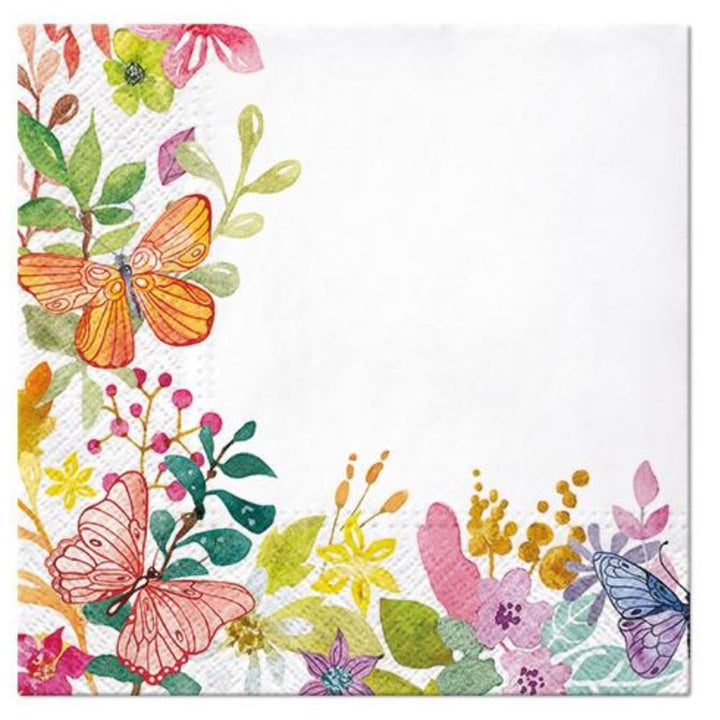 Tovaglioli per decoupage Acquerello Prato - 1 pz