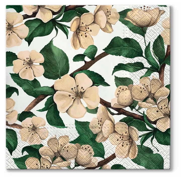 Tovaglioli per decoupage Apple Blossoms - 1 pezzo