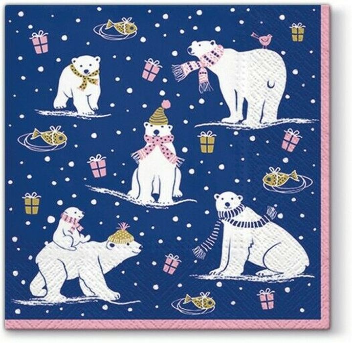 Tovaglioli per DECOUPAGE Arctic Pack - 1 pezzo