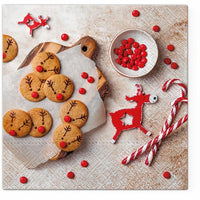 Tovaglioli per decoupage Biscotti natalizi di pan di zenzero - 1 pz