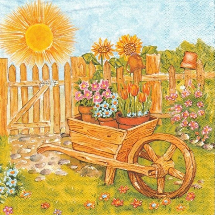 Tovaglioli per decoupage Blooming Garden - 1 pezzo
