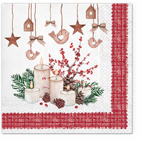 Tovaglioli per decoupage Candele dell'Avvento - 1 pz