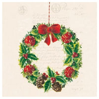 Tovaglioli per decoupage Christmas Wreath - 1 pezzo