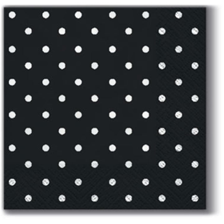 Tovaglioli per decoupage cocktail Brown Dots - 1 pezzo
