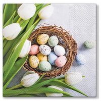 Tovaglioli per decoupage Eggs and Tullips - 1pz