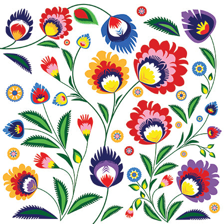 Tovaglioli per DECOUPAGE - Fiori colorati - 1 pz