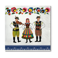 Tovaglioli per decoupage Folk Celebration - 1 pezzo