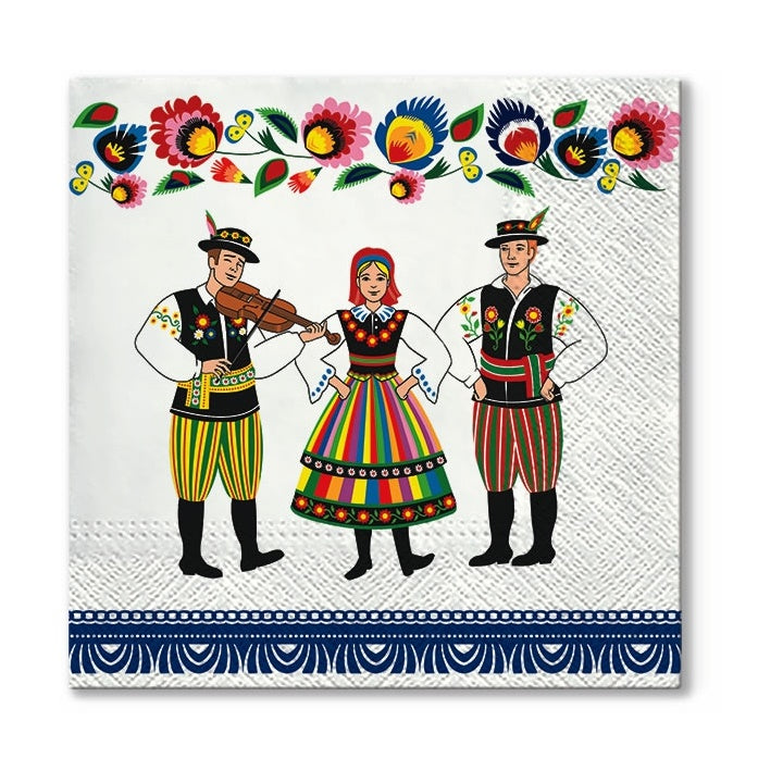 Tovaglioli per decoupage Folk Celebration - 1 pezzo