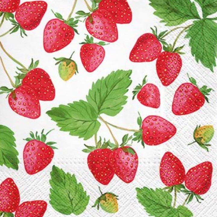 Tovaglioli per decoupage Fresh Strawberry - 1 pezzo