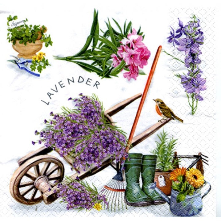 Tovaglioli per decoupage Gardening - 1 pz
