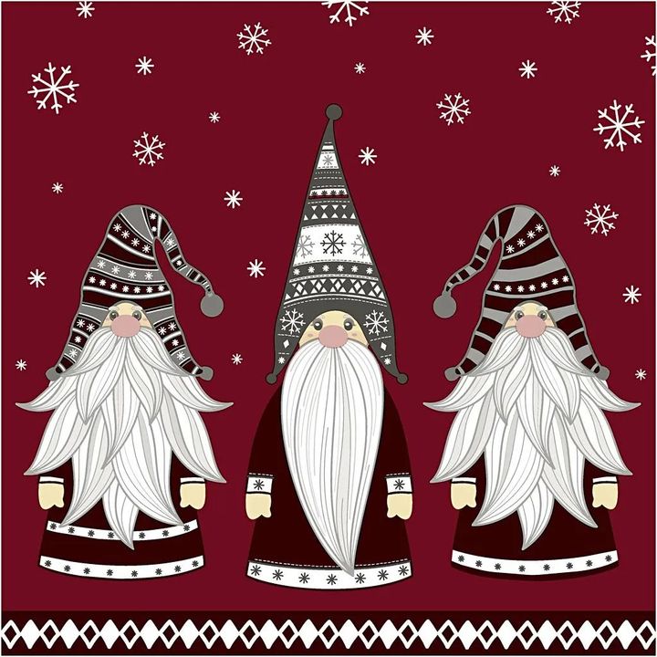 Tovaglioli per decoupage Gnomes