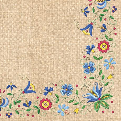 Tovaglioli per decoupage - Kashubian Folk 4 - 1pz