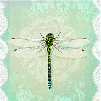 Tovaglioli per DECOUPAGE - Libellula romantica - 1 pz