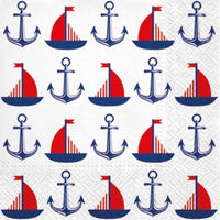 Tovaglioli per decoupage Navi e ancore - 1 pezzo