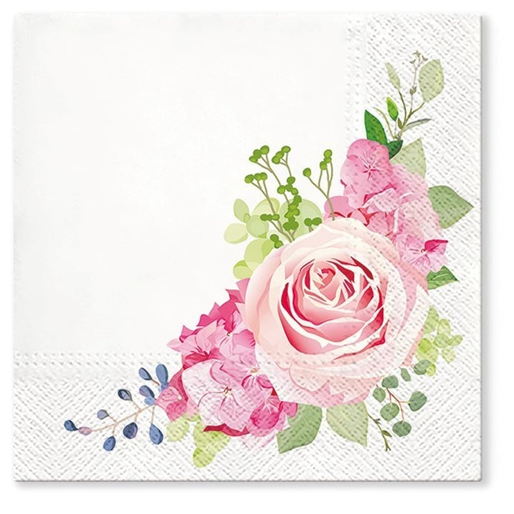 Tovaglioli per decoupage Nostalgic Rose - 1 pezzo