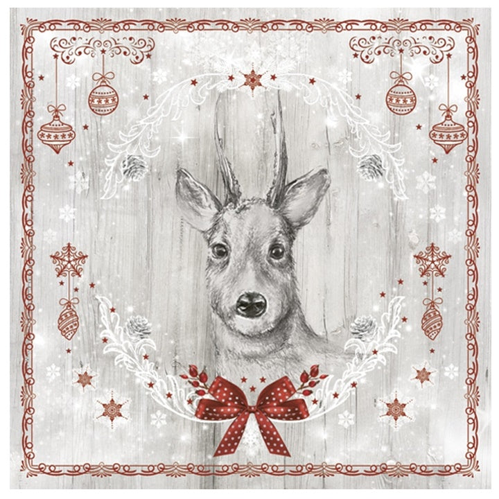 Tovaglioli per decoupage Painted Deer - 1 pezzo