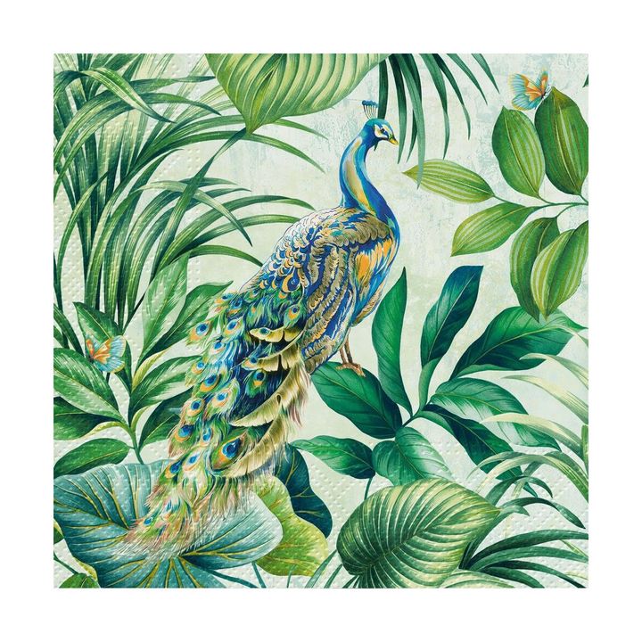 Tovaglioli per DECOUPAGE - Peacock - 1 pezzo